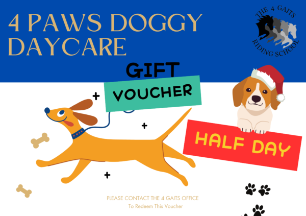 4 Paws Doggy DayCare Half Day Voucher